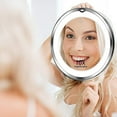 thumbnail image 2 of 10X Magnification Mirror, Magnifying Suction Cup Mirror with Bright Led Lights for Precise Beauty Routine, Adjustable Light for Flawless Makeup Application, 2 of 6
