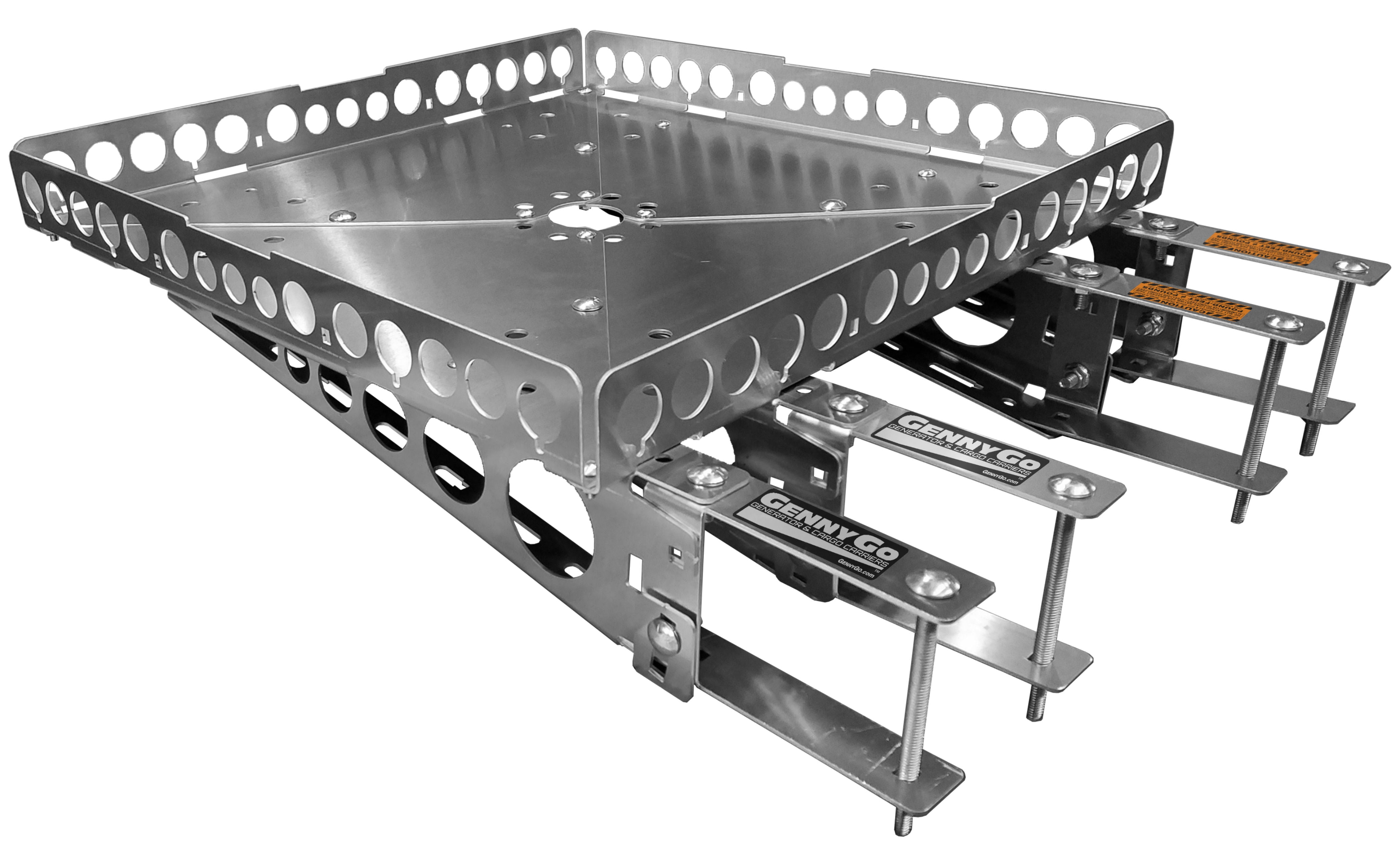 A Pair! ECOTRIC Universal RV 4 Square Bumper Mounting Mounted Cargo Carrier Box Support Arms Bracket Mounting Racks.