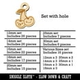 thumbnail image 2 of Couple of Cute and Kawaii Cherry Buddies Cherries Wood Mini Charms Shapes DIY Craft Jewelry - With Hole - 16mm (22pcs), 2 of 7