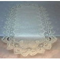 thumbnail image 5 of Doily Boutique Table Runner with Antique White European Lace and Fabric, Size 70 x 15 inches, 5 of 6