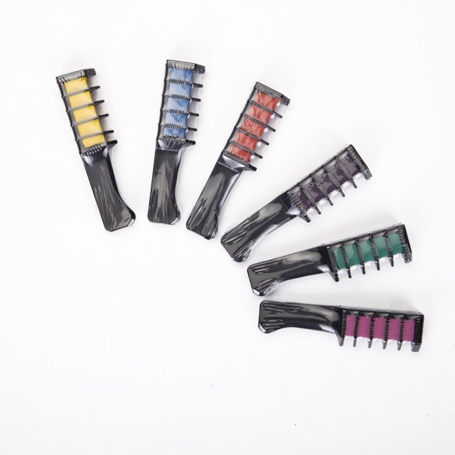 1 Pcs Hair Chalk Comb, Temporary Bright Washable Hair Color Comb Mini