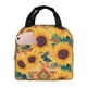 thumbnail image 1 of Easygdp Bohemian Sunflower Bolsa Térmica Premium - Tela Oxford Impermeable, Gran Capacidad, Bolsillo Frontal, Unisex para Trabajo, Escuela, Actividades al Aire Libre y Picnics, 1 of 8