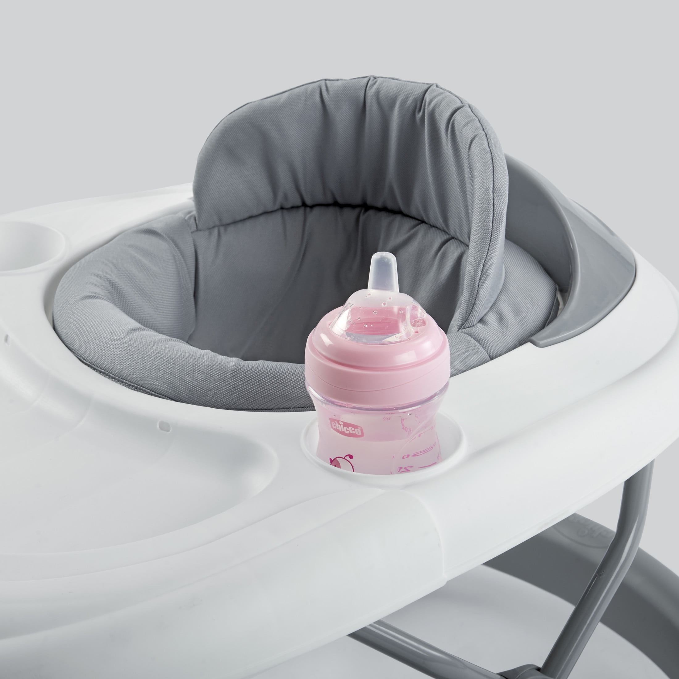 Chicco Mod Infant Walker, Height Adjustable, Space-Saving Fold, Brake Pads - Grey (Grey), New