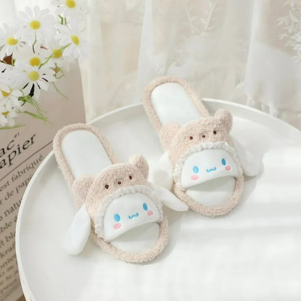 Pantuflas antideslizantes con dibujos animados de My Melody Pochacco de Sanrio, bonitas y cómodas, de Anime Kawaii Kuromi Pompompurin