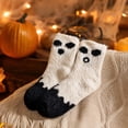 thumbnail image 6 of Evdexr Halloween Socks Women Soft Spooky Fuzzy Socks Cozy Causal Lounge Sock for Stuffers Gifts Halloween with Pumpkin Bat Graphic, 6 of 6