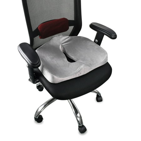 Memory Foam Cushion Ergonomic Seat Cushion Back Support Cushion, Relieve Pressure, Detachable