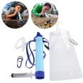 thumbnail image 1 of Filtro de agua para exteriores Filtración de agua personal Paja Equipo de supervivencia de emergencia Purificador de agua,11 Afortunado Sencillez, 1 of 5