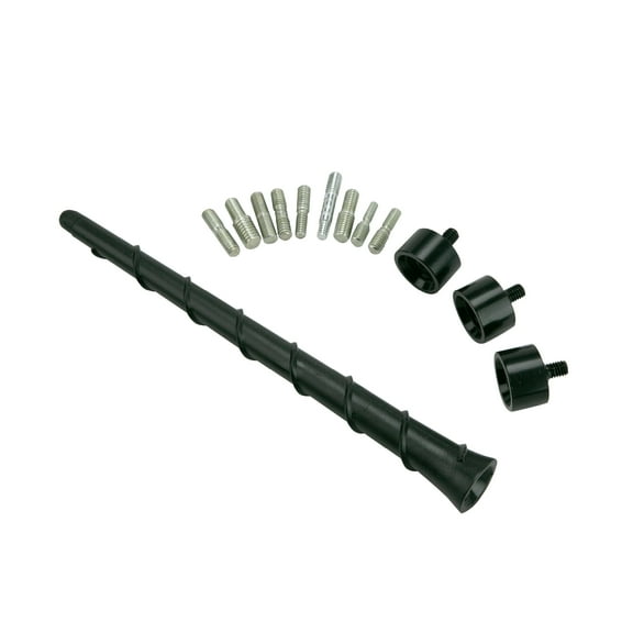 Scosche RMWWS-WP1 8" Universal Spiral Top Mount Antenna Mast w/ Threaded Adapters & Spacers