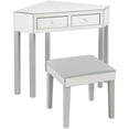 thumbnail image 1 of Posh Living Perry 2-Drawer Wood Vanity Set with Crystal Knobs in Gray/White, 1 of 7