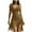 Khaki, variant on Women’s Velvet Tassel Mini Dress V Neck Sleeveless Suede Velvet Vintage Loose Fringe Dress White M