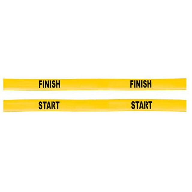 Champion Sports SFLINESET Poly Start & Finish Line Set, Optic Yellow
