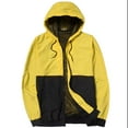 thumbnail image 2 of MADHERO Men's Windbreaker Jacket With Hooded Lightweight Packable Jacket Yellow/Black Size 2XL, 2 of 6