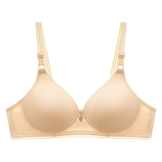 XZNGL Womans Printing Gathered Together Daily Bra Underwear No Rims