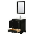 thumbnail image 2 of Wyndham Collection Deborah 30" Mirror Wood Single Bathroom Vanity in Espresso, 2 of 3