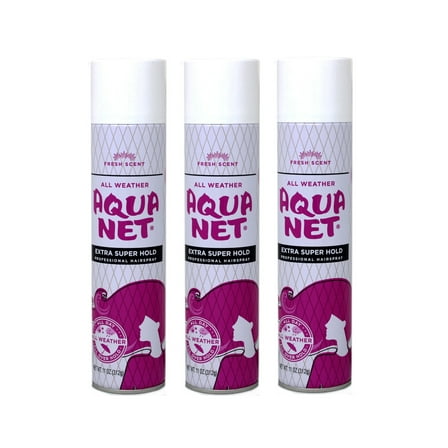 Aqua Net Professional Hair Spray Extra Super Hold, Fresh Fragrance 11 oz by Aqua Net (Pack of 3)