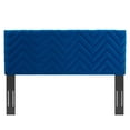 thumbnail image 3 of Modway Mercy Chevron Tufted Performance Velvet Full/Queen Headboard in Navy, 3 of 9
