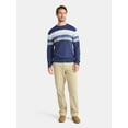 thumbnail image 2 of George Men's and Big Men's Chest Stripe Sweater, Midweight, Sizes S-3XL, 2 of 5