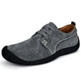 thumbnail image 2 of NOKIO Men'S Slip-On Suede Shoes Men'S Casual Slip-On Sneakers Men'S Suede Loafers Men's Low Top Lace Up Hiking Shoes Outdoor Sneakers Mens Suede Comfort Casual Shoes, 2 of 5