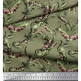 thumbnail image 2 of Soimoi Cotton Poplin Fabric Leaves & Texture Decor Fabric Printed Yard 42 Inch Wide, 2 of 2
