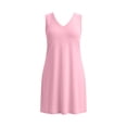thumbnail image 7 of Oksale Plus Size Dresses for Curvy Women Summer 2026 Sleeveless Mini Dress Soft Cozy V Neck Casual Dresses Hot Pink 5XL, 7 of 7