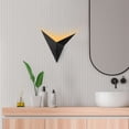 thumbnail image 2 of Swift Beacon Triangular Wall Sconce Light - Sturdy Metal Body with Stylish Textured Black Finished and Dimmable Brightness, Ideal Wall Light Fixture for Living Room, Bedroom & Reading Nook, 2 of 5
