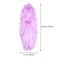 thumbnail image 2 of Sleeping Cap Hair Curly Hat 2 PCS Long Silk Bonnet Women Large Purple Miss Woman, 2 of 6