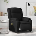 thumbnail image 2 of Sillón Reclinable Eléctrico con Masaje vidaXL Piel Sintética Negra, 2 of 9