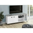 thumbnail image 5 of Monarch Specialties 60 in. L Tv Stand 2 Doors, 3 Shelves Faux Concrete Reclaimed Wood-Look, 5 of 5