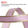 thumbnail image 3 of 50 Yards Purple Satin Ribbon Polyester with Gold Edge for Gift Wrapping Wedding Decoration, 1 Roll, 3 of 5