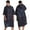 Black, variant on PISIQI Surfing cape changing robe with hood absorbent quick drying microfibre wetsuit zip towel suitable for beach surfing men women