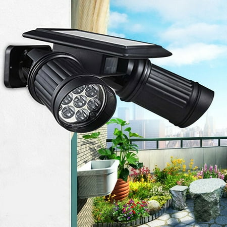 Zimtown 14 Led Solar Powered Lights Pir Motion Sensor Dual Head Zimtown 14 Led Solar Powered Lights Pir Motion Sensor Dual Head Spotlight Adjule Waterproof