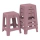 thumbnail image 1 of Kit 4 Bancos Cuadrado De Plástico Rosa #corazonesrosas, 1 of 4