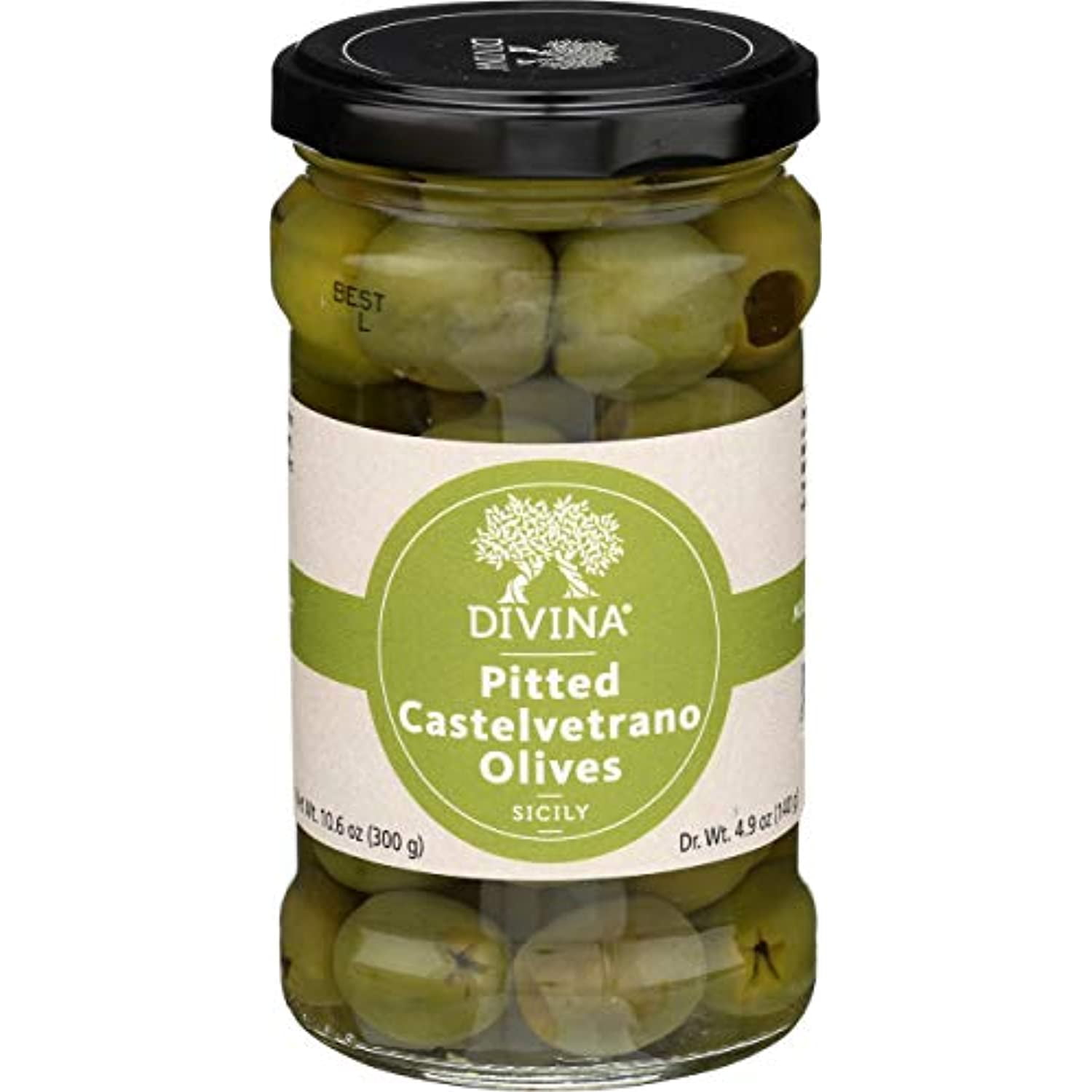 Divina Castelvetrano Pitted Olives, 4.9 Ounce