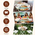 thumbnail image 7 of Thanksgiving Round Tablecloth, Fitted Table Cover with Elastic for 45"-54" Round Tables, Farmhouse Fall Truck Maple Leaf Pumpkin Table Cloth Outdoor Indoor Dinning Party Waterproof Tablecloths, 7 of 7