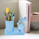 thumbnail image 1 of unbranded Soporte Multifuncional De Hierro Azul Para Bolígrafos Y Pinceles Con Floral, 1 of 7
