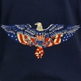 thumbnail image 3 of CafePress - Retro Eagle And USA Flag Women's Long Sleeve Dark - Women's Long Sleeve Graphic Tee Casual Fit, 3 of 4
