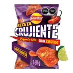 Papas fritas Sabritas Receta Crujiente Flamin´Hot sabor chile y limón 160 g
