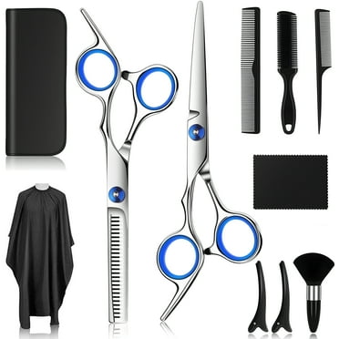 GARITIN Hair Cutting Scissors Kits, Hair Shears for Cutting Hair, Haircut Scissors for Women Men Stainless Hair Thinning Trimming Scissors Professional Barber Accessories