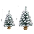 thumbnail image 4 of 24 Inches Christmas Trees Artificial Flocking Snow Tabletop Christmas Tree Ornaments for Dining Table Desk Home Holiday Decorations, 4 of 5