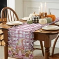 thumbnail image 3 of Gnome Daisy Table Runner, Autumn Thanksgiving Kitchen Dining Table Decoration for Home Party Decor 13x120 Inches, 3 of 9