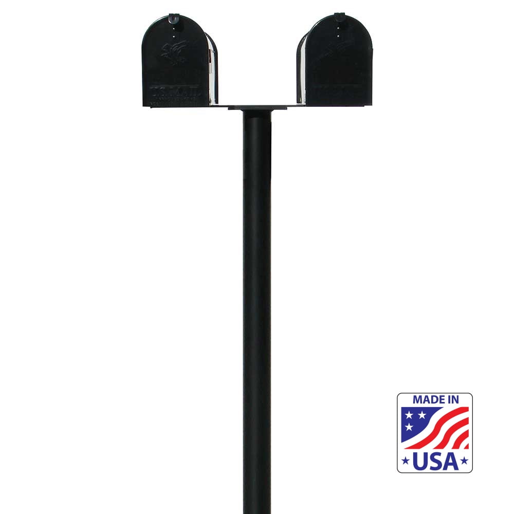 Qualarc HPWS4-US-000 Hanford Quad w/Scroll Supports Post Mounted Mailbox System Black Qualarc HPWS4-US-000 Hanford Quad w/Scroll Supports Post Mounted Mailbox System Black