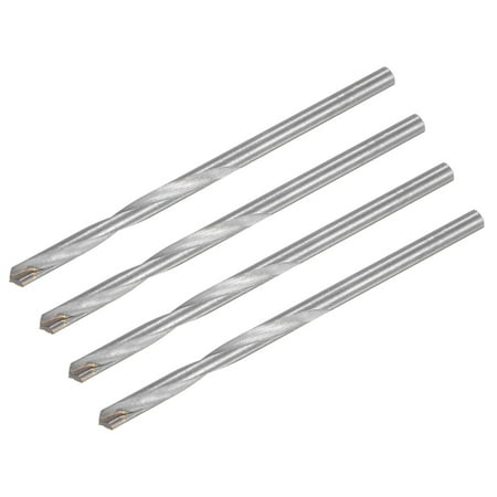

Uxcell 6mm Cutting Dia Round Straight Shank Cemented Carbide Twist Drill Bit 120mm Length 4 Pack