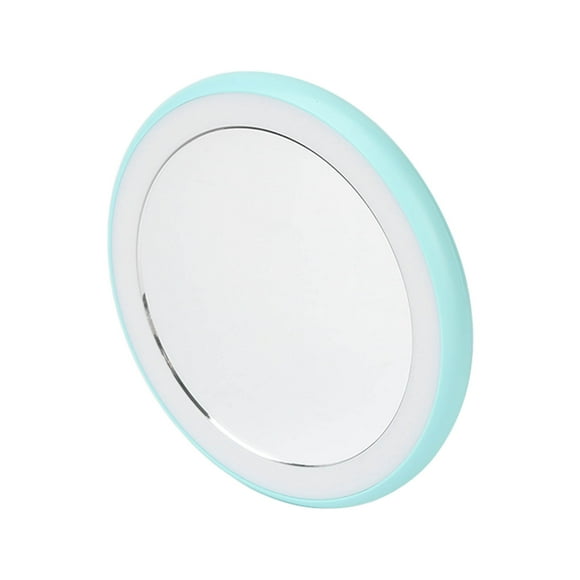 Espejo de bolsillo con luz LED, 12 chips de luz LED Espejo de maquillaje de viaje con luz LED Espejo de maquillaje de viaje con rendimiento impulsado