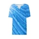 thumbnail image 4 of Fiudx Ofertas Flash Artículos En Oferta Camiseta de Color Liso con Cuello En V para Mujer, 4 of 4
