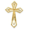 thumbnail image 3 of 14k Yellow Gold 1/15ct. Diamond Cross Chain Slide, 3 of 4