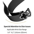 thumbnail image 5 of KAIYANG Correa de reloj de metal galvanizado con banda milanesa para Garmin Vivomove Sport Venu 2 Plus, con decoración de trébol, carcasa negra Si, multicolor, 5 of 5