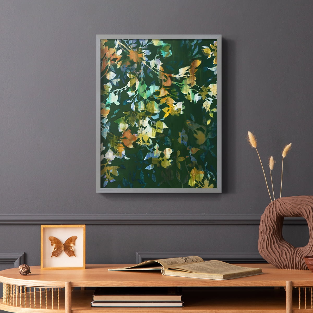 Whirlwind II Framed Print in Gray Solid Wood 8 x 10 Framed Print