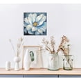 thumbnail image 3 of Nawypu Abstract Flower Canvas Wall Art: Floral Blooms Artwork Painted Painting on Canvas for Living Room, 3 of 4