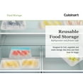 thumbnail image 4 of Cuisinart Reusable BPA-Free Silicone Food Storage Bags, 12pk, Grey, Small, Medium, & Large, 4 of 7