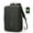 Black, variant on Men's backpack rechargeable usb computer bag,Grey
